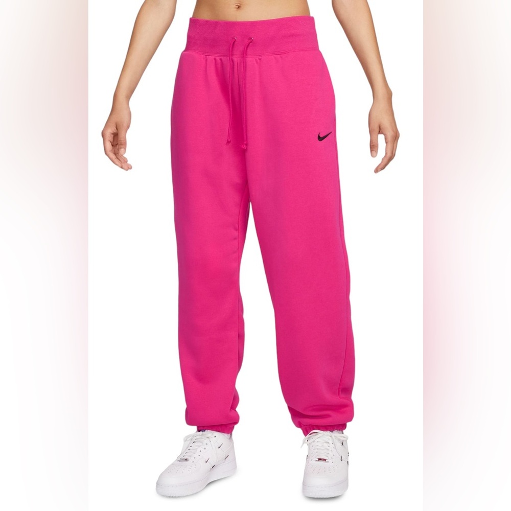 Nike Phoenix Oversized Sweatpants in Fireberry